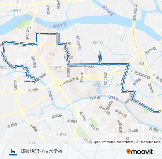 913路 Bus Line Map