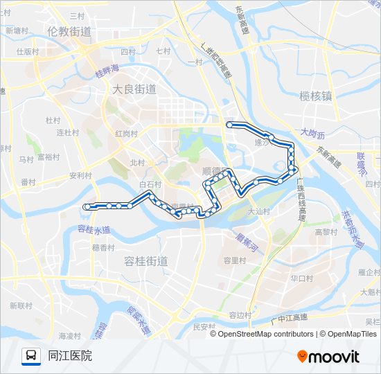 公交918路的线路图