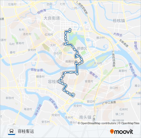 公交920路的线路图