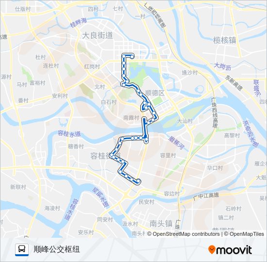 公交920路的线路图