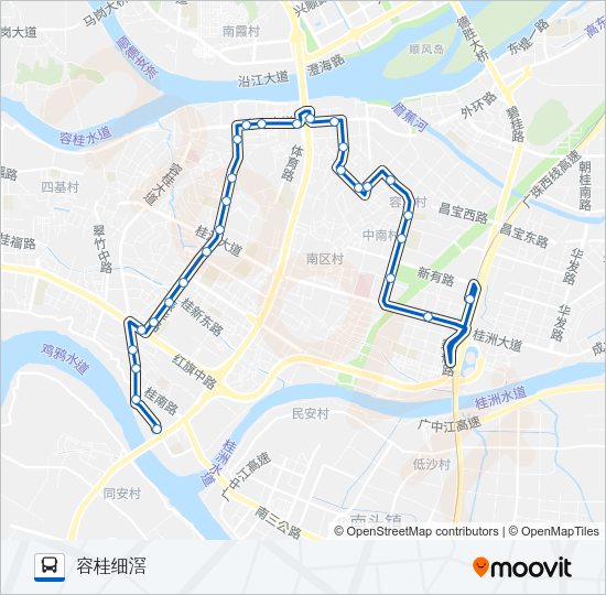公交921路的线路图