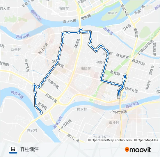公交921路的线路图
