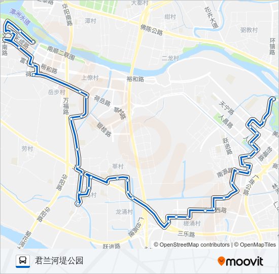 公交932路的线路图