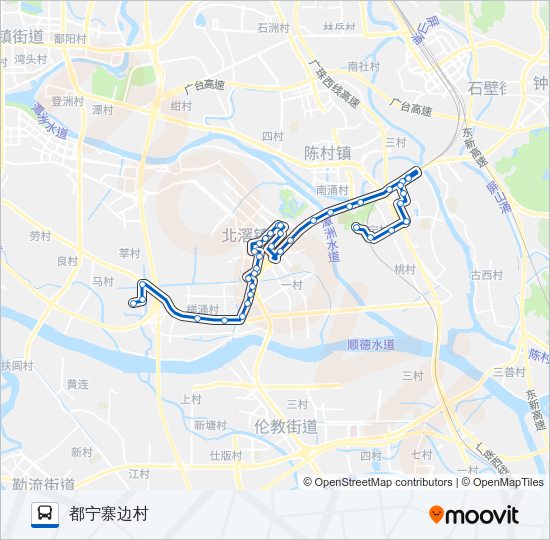 公交933路的线路图