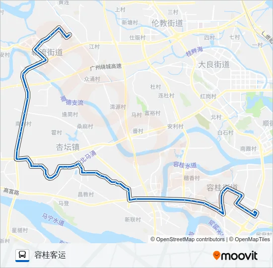 960路 Bus Line Map