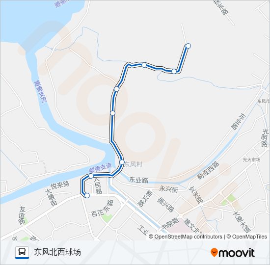 公交962路的线路图