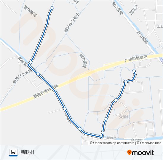 公交965路的线路图