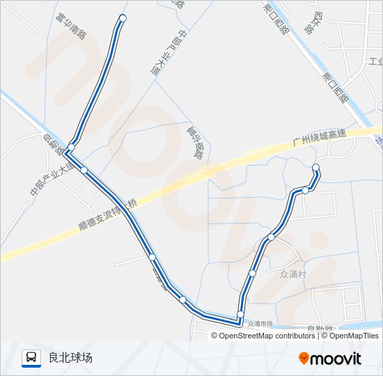 公交965路的线路图