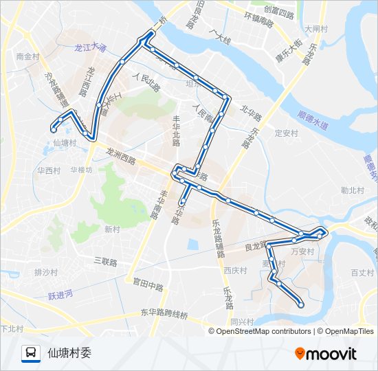 公交971路的线路图