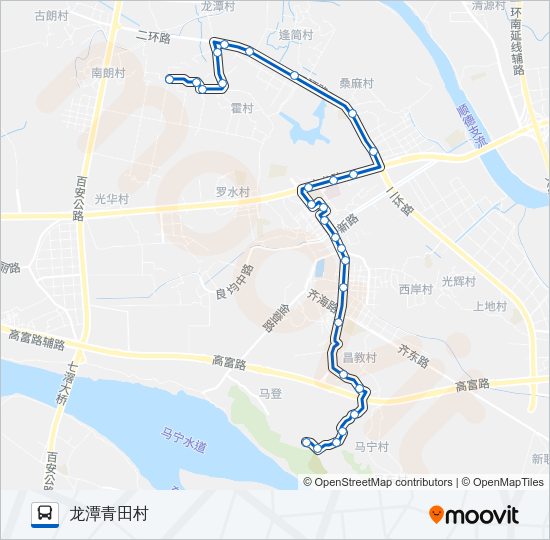 公交983路的线路图