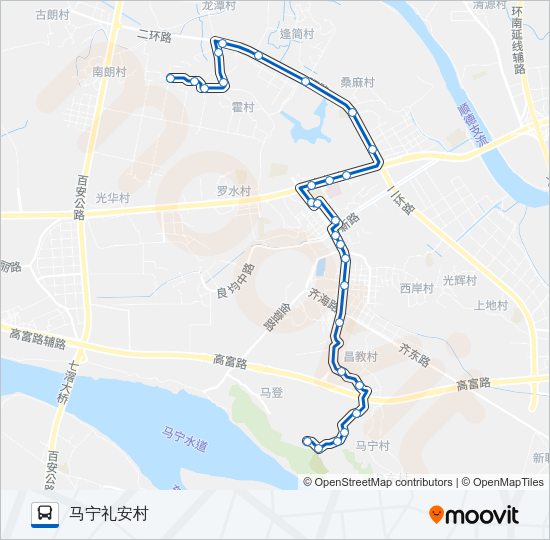 公交983路的线路图