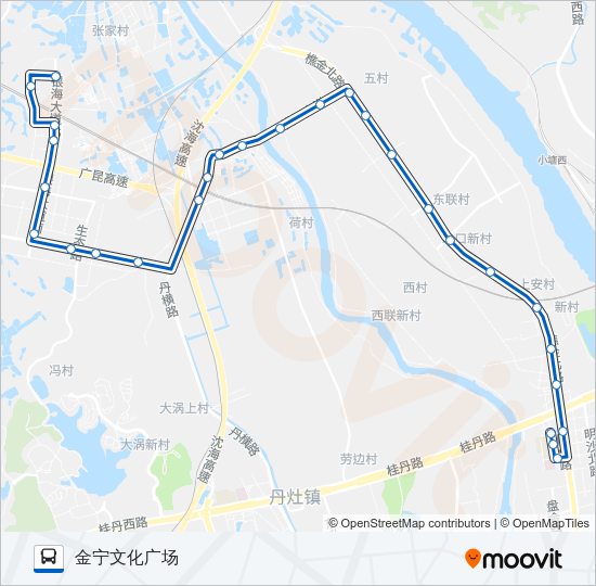 公交丹03路的线路图