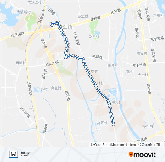 公交丹05路的线路图