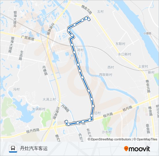 公交丹06路的线路图