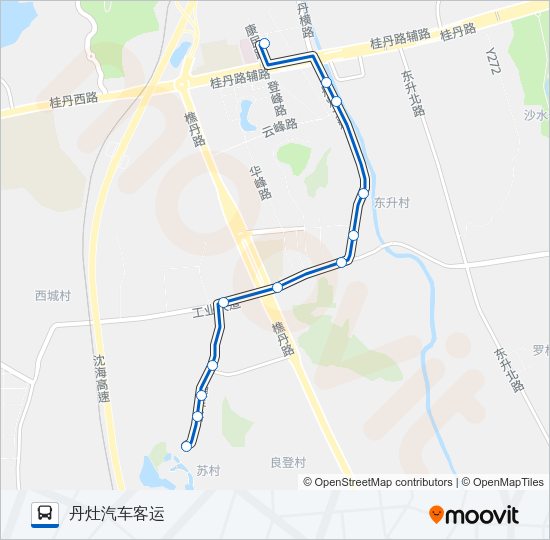 公交丹09路的线路图
