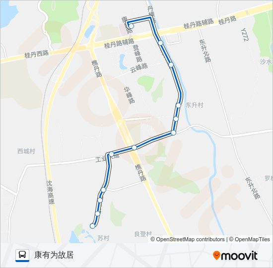 公交丹09路的线路图