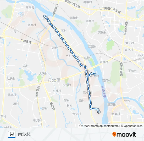 丹11路 Bus Line Map