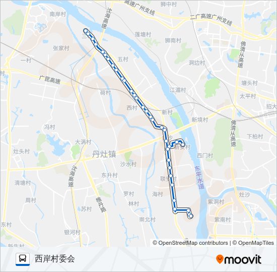 公交丹11路的线路图