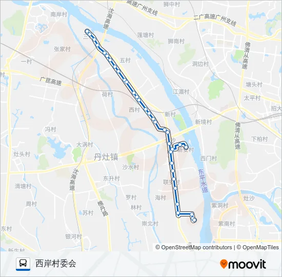 丹11路 Bus Line Map