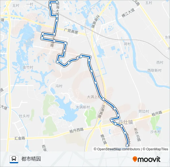 丹12路 Bus Line Map