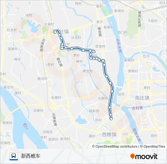 丹16路 Bus Line Map