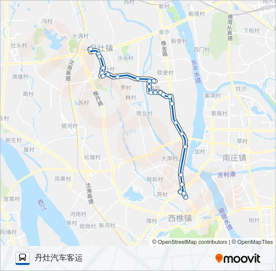 丹16路 Bus Line Map