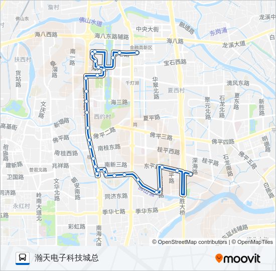 公交桂01路的线路图