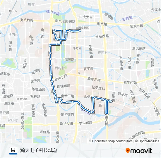 桂01路 Bus Line Map