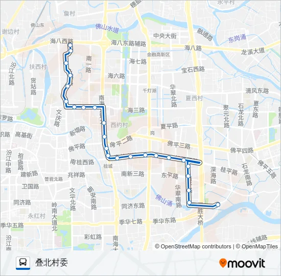 桂02路 Bus Line Map