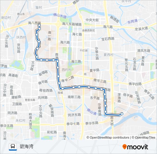 公交桂02路的线路图