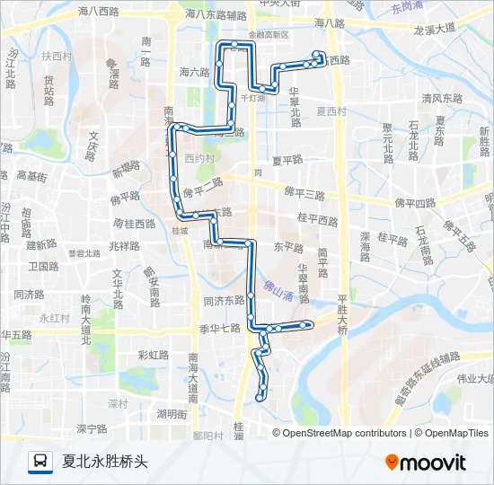 桂03路 Bus Line Map
