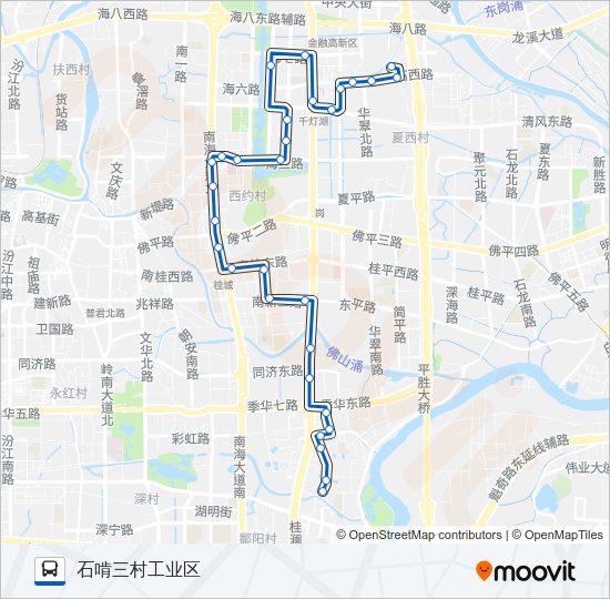 公交桂03路的线路图