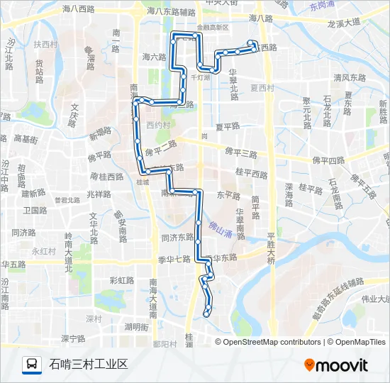 桂03路 Bus Line Map