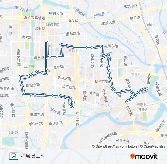 公交桂04路的线路图