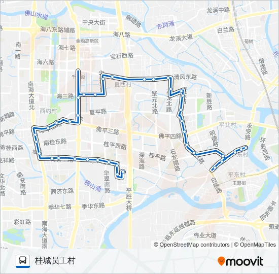 桂04路 Bus Line Map
