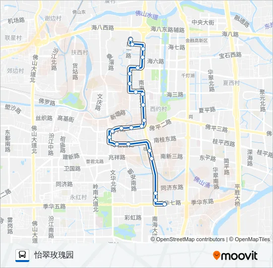 公交桂05路的线路图