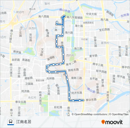 桂05路 Bus Line Map