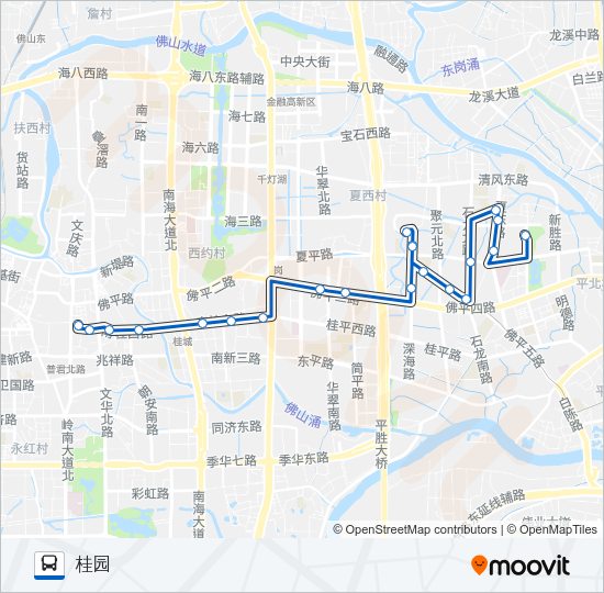 公交桂06路的线路图