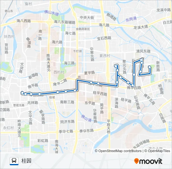 桂06路 Bus Line Map