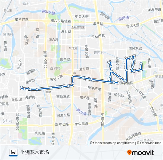 桂06路 Bus Line Map