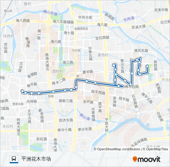 公交桂06路的线路图