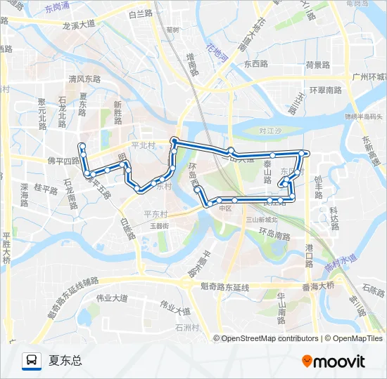 桂08路 Bus Line Map