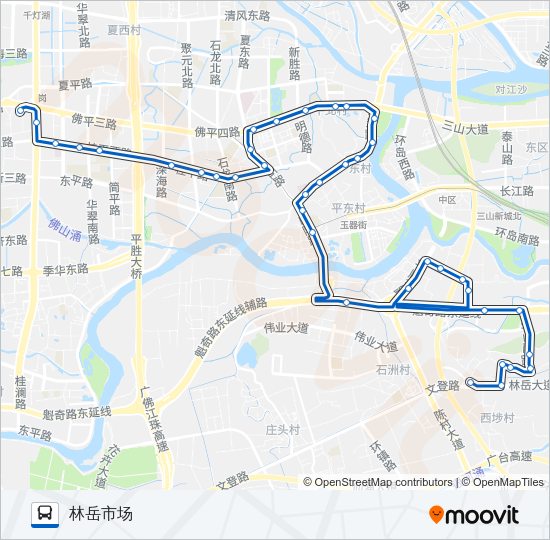 公交桂09路的线路图