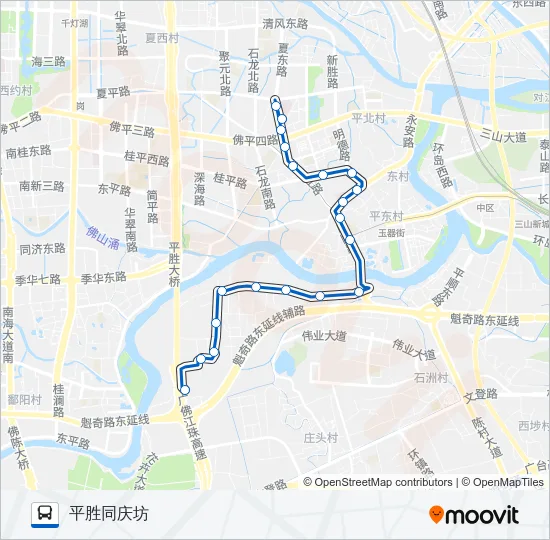 桂10路 Bus Line Map
