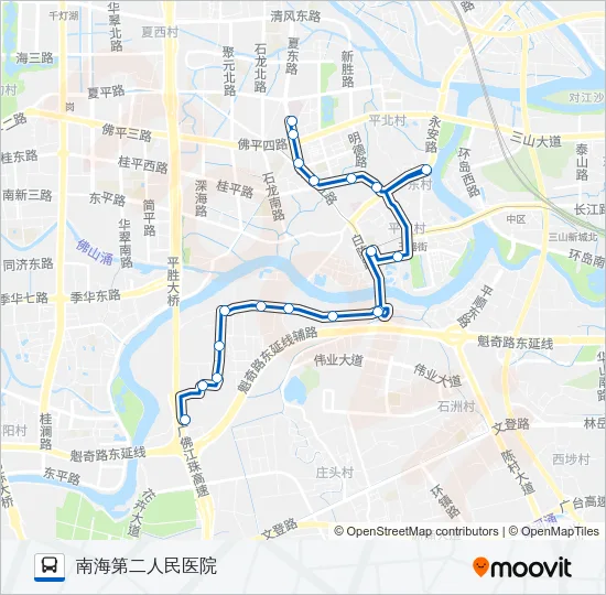 桂10路 Bus Line Map
