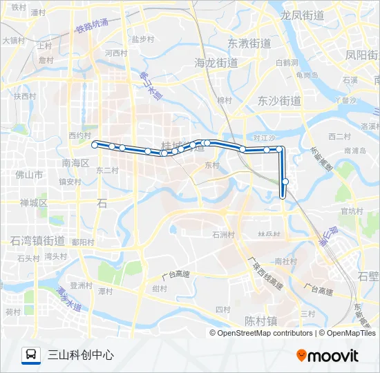 桂12路 Bus Line Map