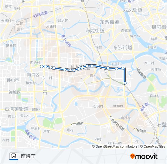 公交桂12路的线路图