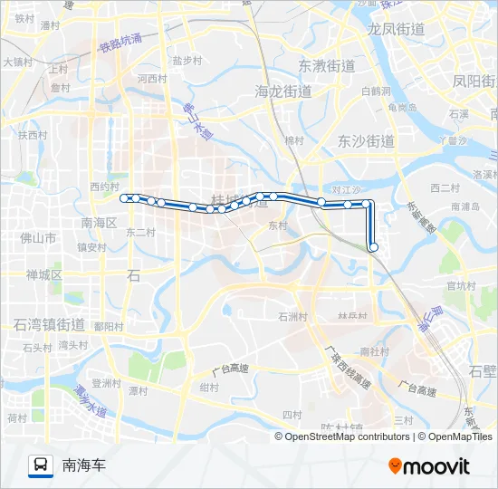 桂12路 Bus Line Map