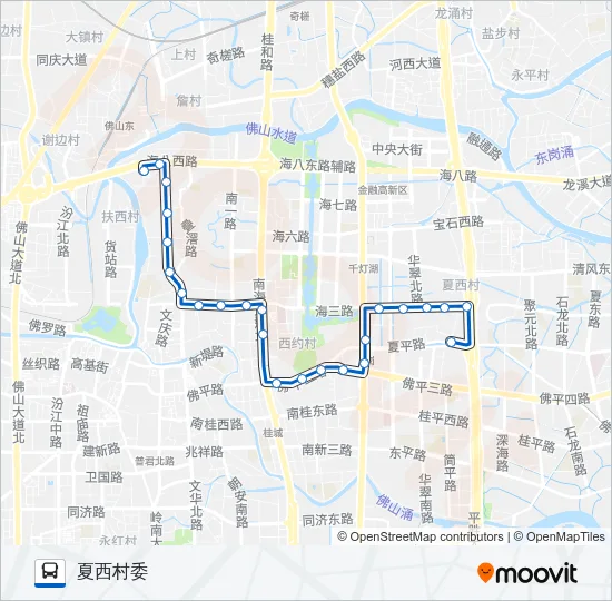 桂13路 Bus Line Map