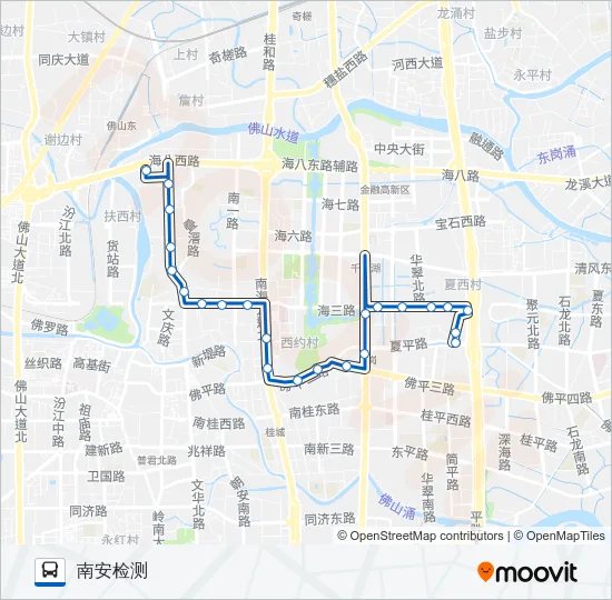 桂13路 Bus Line Map